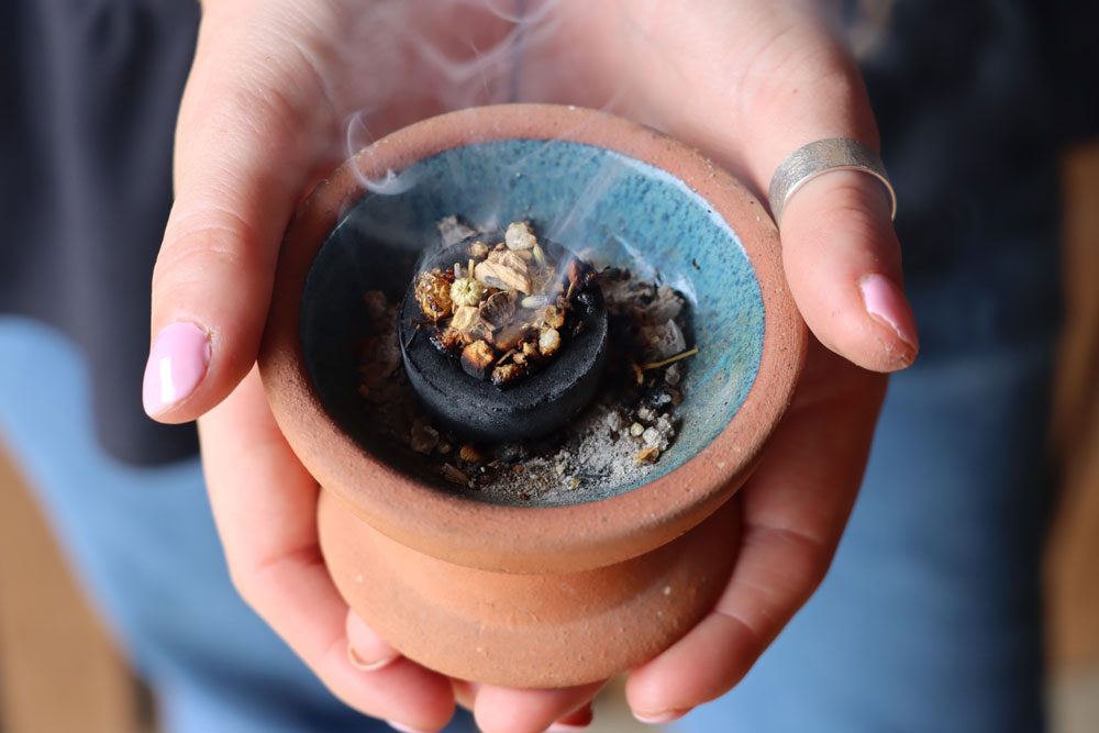 incense rituals at Moondown day near spa ilminster somerset